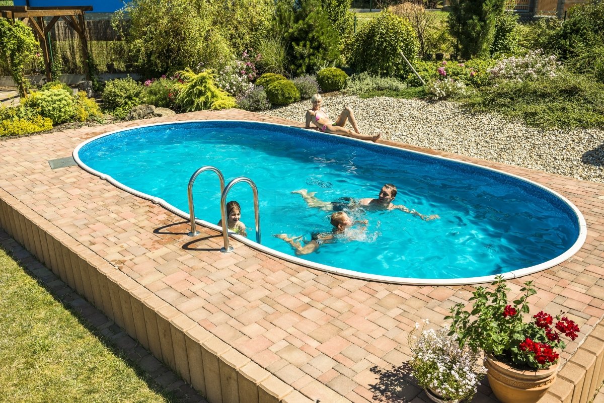 ,,Chemoform'' bazen od metalne konstrukcije 7 m x 3.5m x 1.5m – Set ,,Astral pool''