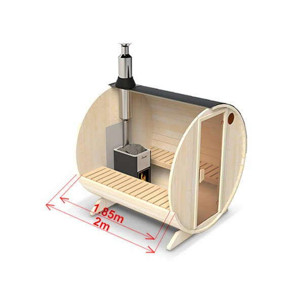 Barrel sauna S2T