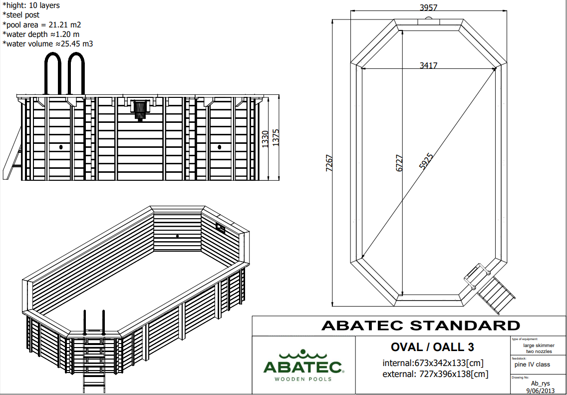OVAL 3 OCEAN WAVE 727x396 Oblong drveni bazen