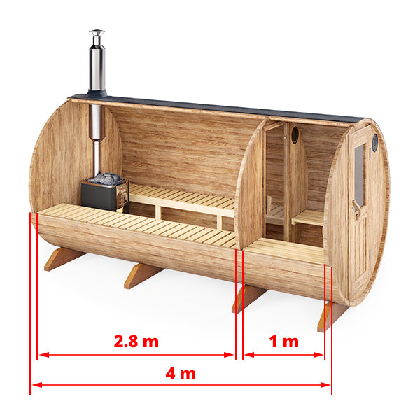 Barrel sauna S4PT