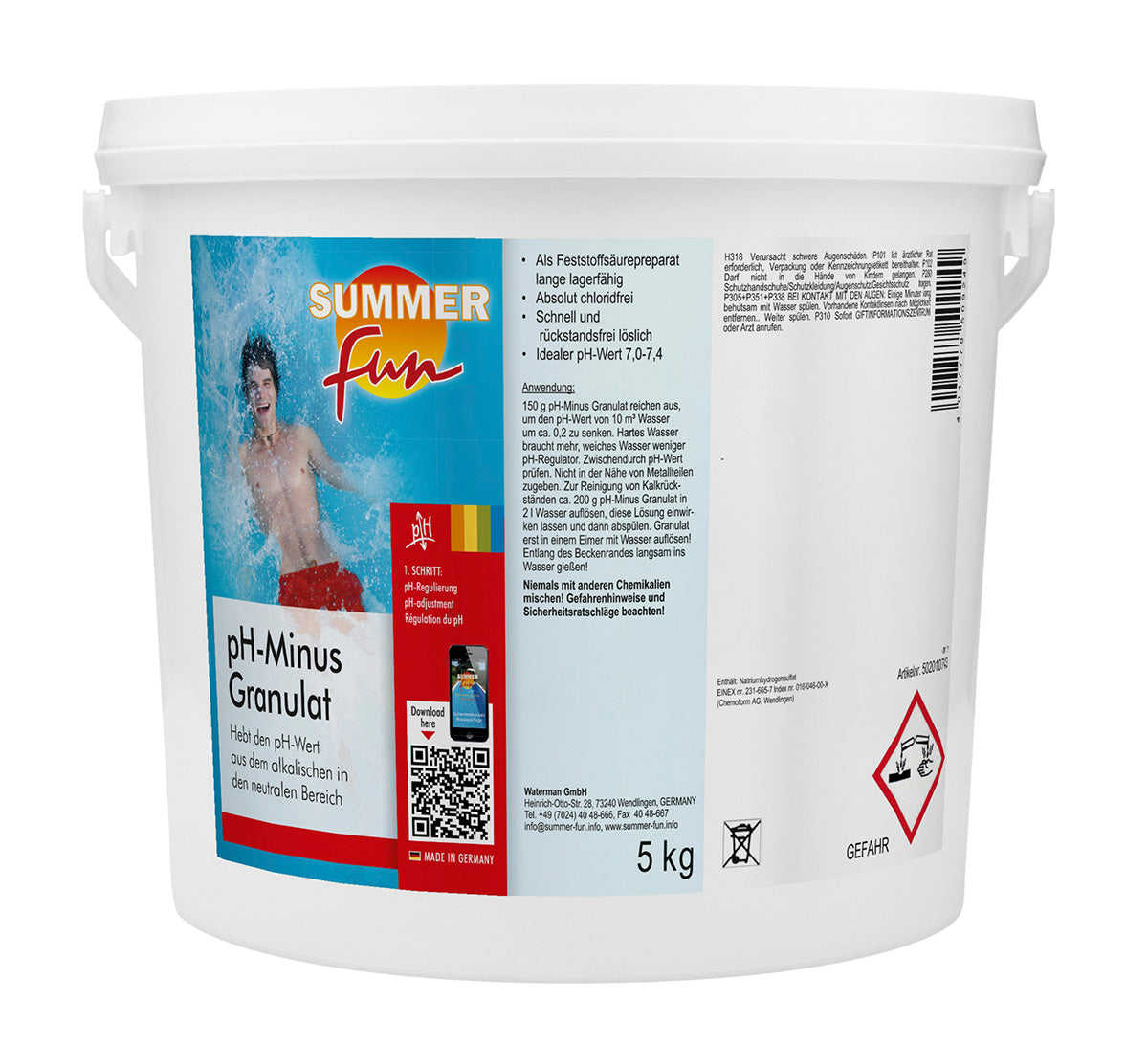 Summer Fun PH Minus Granulat 5kg