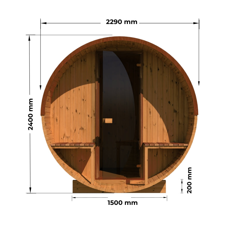 Luma Clasic 225 spoljne saune