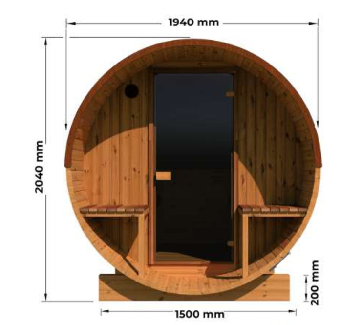 Luma Cosy 260 Spoljne saune