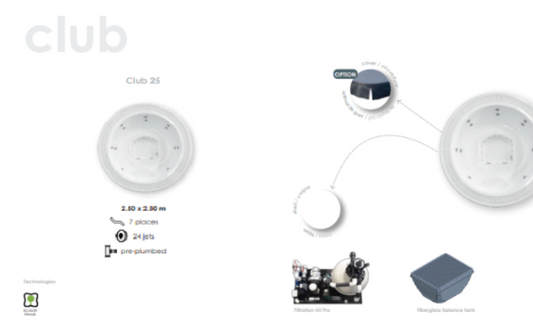 Club 25-Hidromasažna kada