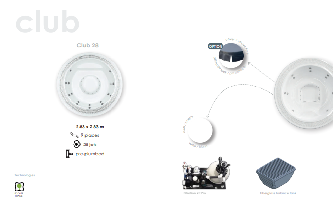 Club 28-Hidromasažna kada