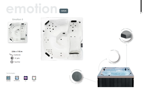 Emotion 5-Hidromasažna kada
