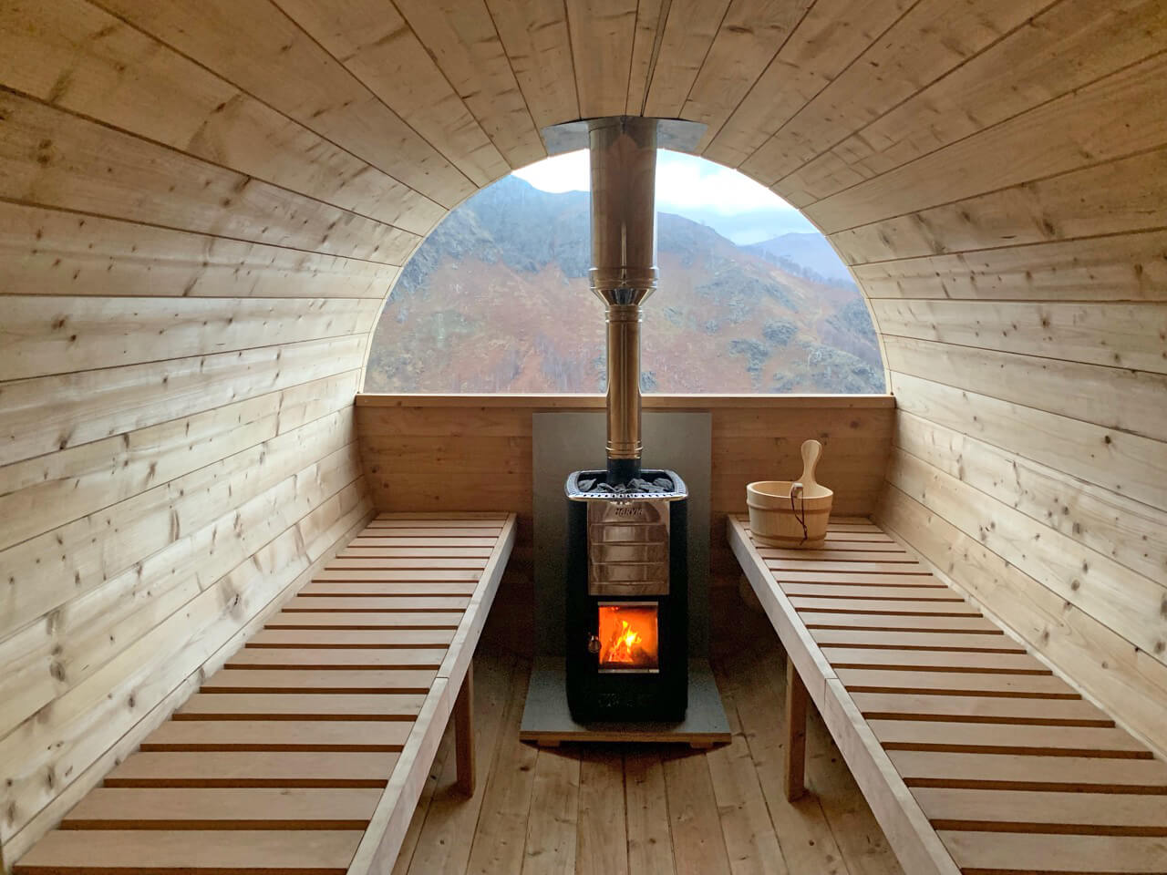 Barrel sauna S3VT