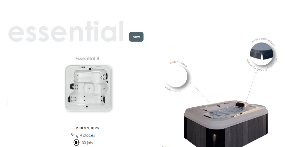 Esential 4-Hidromasažna kada