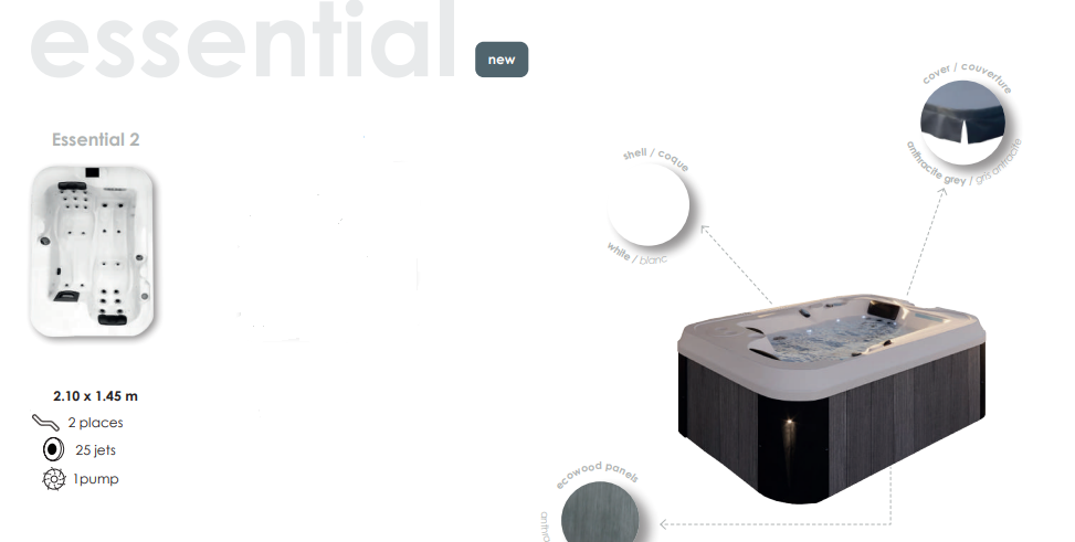 Esential 2- Hidromasažna kada